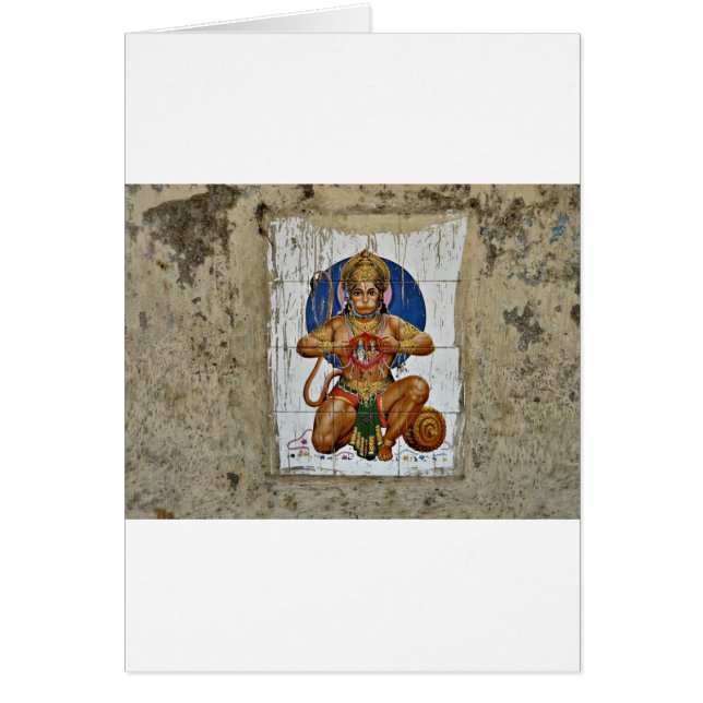 Cartão Deus do macaco (Frente)