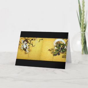 Cartão Deus do vento e Deus do Trovão, Tawaraya Sotatsu