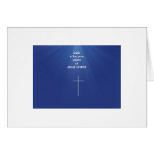 CARTÃO DEUS É A LUZ PURA DE JESUS