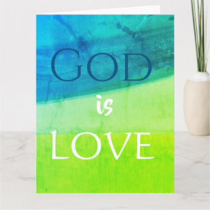 Cartão Deus é Amor Inspirador