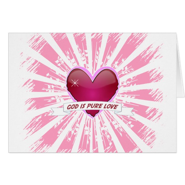Cartão Deus é Amor Puro (Frente Horizontal)