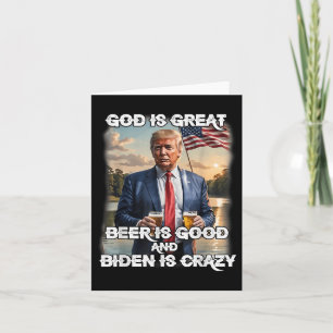 Cartão Deus É Cerveja Excelente É Boa E Biden É Louca