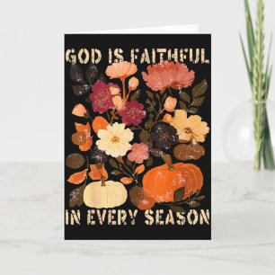 Cartão Deus é Fiel em Todas as Estações Floral Outono Cri