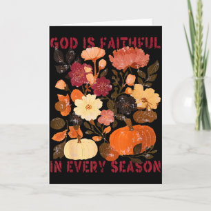 Cartão Deus É Fiel Em Todas As Estações Floral Outono Cri