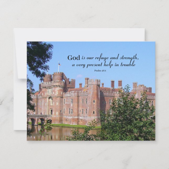 Cartão Deus é o nosso Refúgio e Força (Frente)