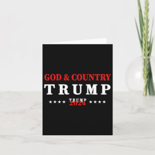 Cartão Deus E País Trump 2024