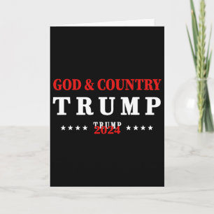 Cartão Deus E País Trump 2024 Deus Trump