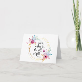 Cartão Deus está dentro de seu salmo 46:5