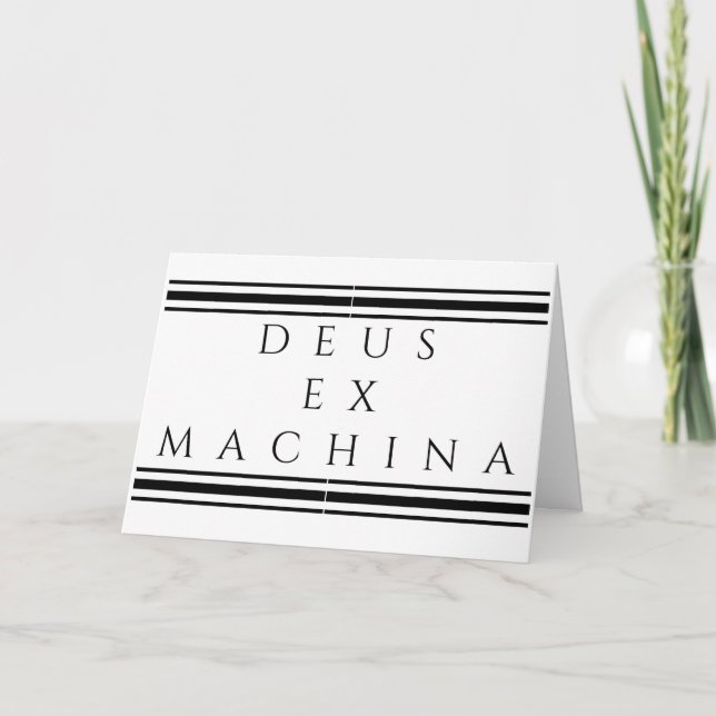 Cartão Deus Ex Machina (Frente)