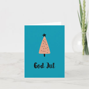 Cartão Deus Jul, Natal Norueguês