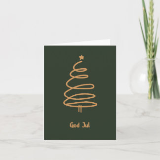 Cartão Deus Jul, Natal Norueguês