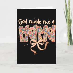 Cartão Deus Me Fez Uma Mama Coquette Arco Cristão Jesus H