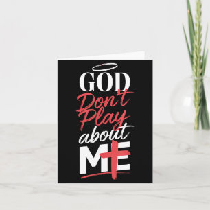Cartão Deus Não Brinca Sobre Eu Expressão Espiritual Upli