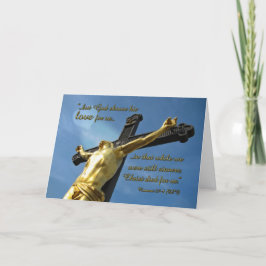 Cartão Deus Te Ama Romano 5:7-8 Bíblia Verse Note Card