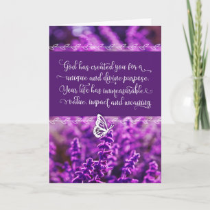 Cartão Deus te Criou por propósito Excelente