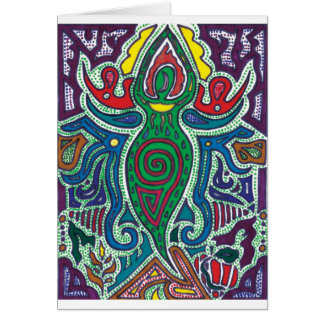 Cartão Deusa, calma no caos