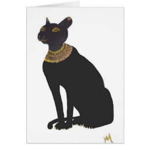 Cartão Deusa da fibra de amor egípcia