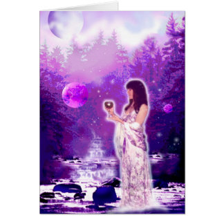 Cartão Deusa da lua