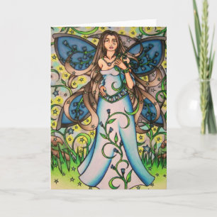 Cartão Deusa de Fada de cancer MoonChild