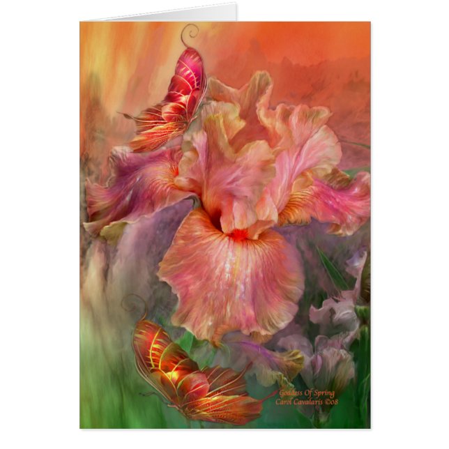 Cartão Deusa do primavera ArtCard (Frente)