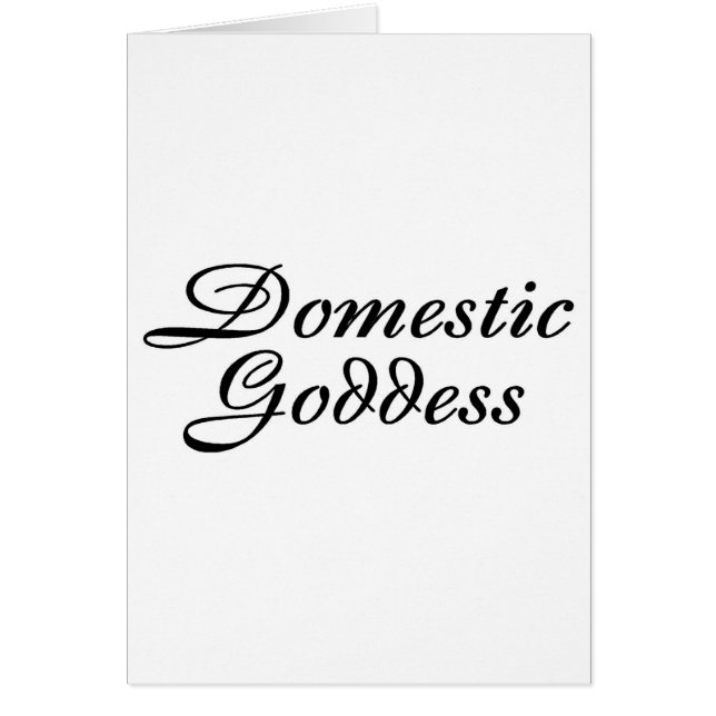 Cartão Deusa doméstica (Frente)