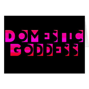Cartão Deusa doméstica