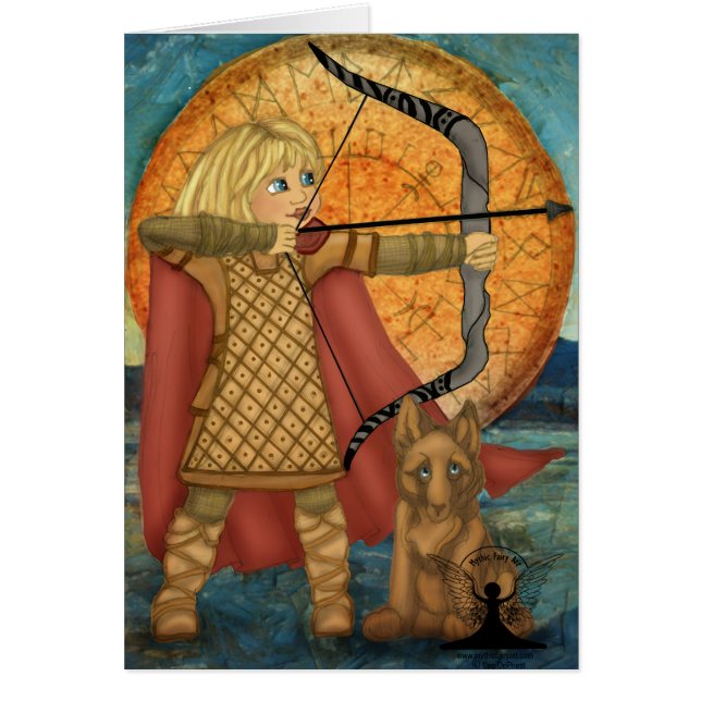 Cartão Deusa dos noruegueses de Skadi (Frente)