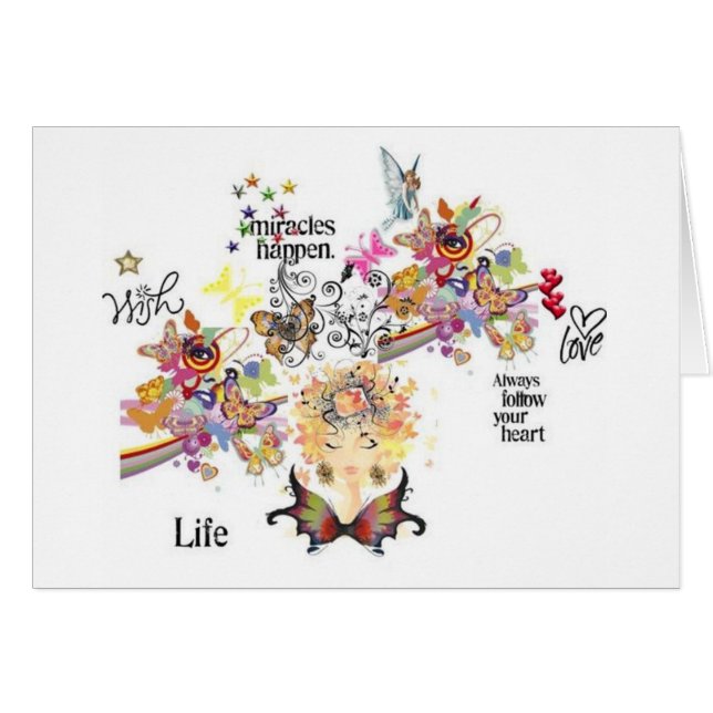 Cartão Deusa Enchanting mágica (Frente Horizontal)