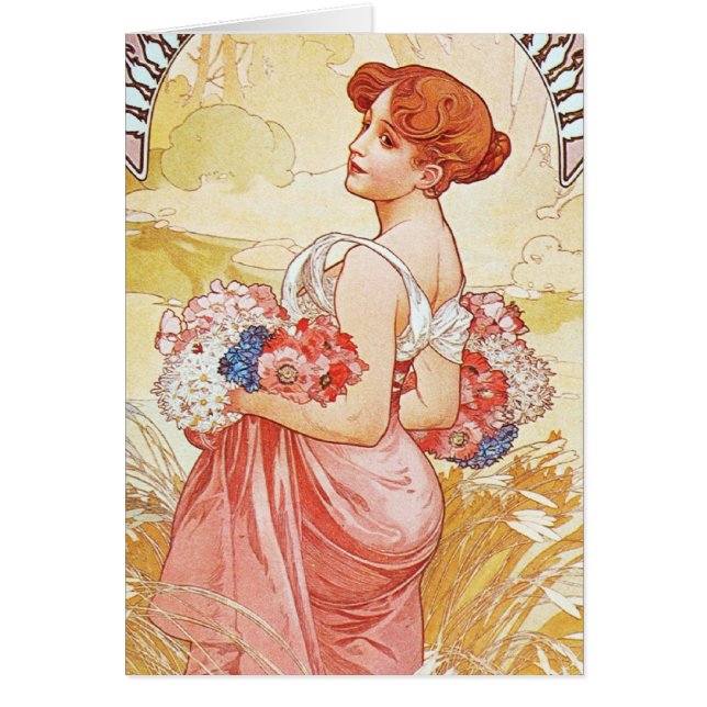 Cartão Deusa Floral Primavera (Frente)