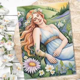 Cartão Deusa Ostara Sabbat do Equinócio da Primavera Feri