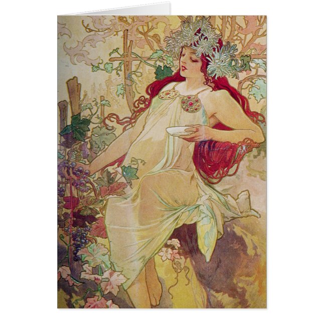 Cartão Deusa Redhead (Frente)