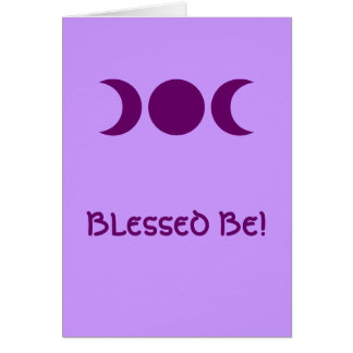 Cartão Deusa tripla roxa