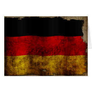 Cartão Deutsch Flagge - Vintage...