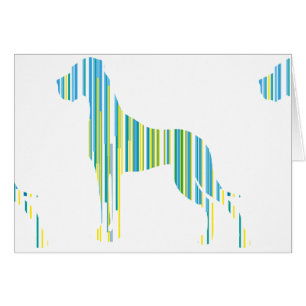 Cartão Deutsche Dogge Minimalistisch