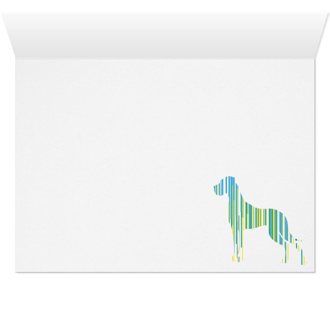 Cartão Deutsche Dogge Minimalistisch (Interior horizontal (base))