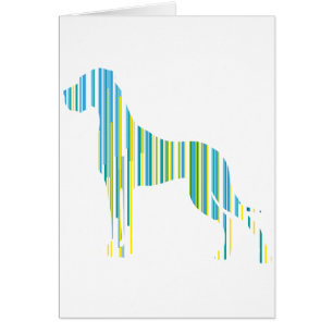 Cartão Deutsche Dogge Minimalistisch