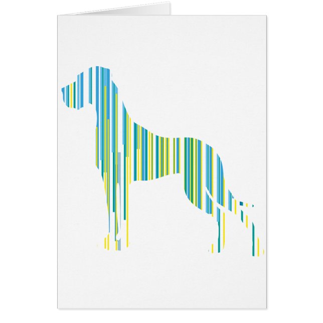 Cartão Deutsche Dogge Minimalistisch (Frente)