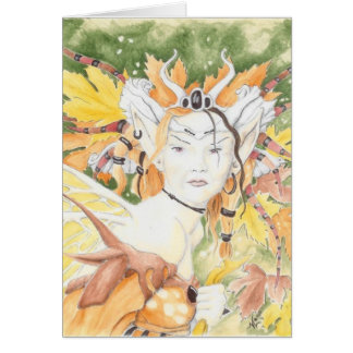 Cartão devas outonais no tempo da abóbora