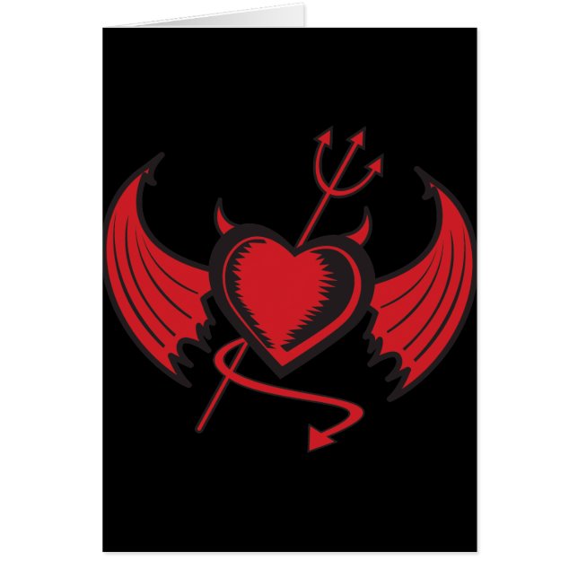 Cartão Devil Heart (Frente)