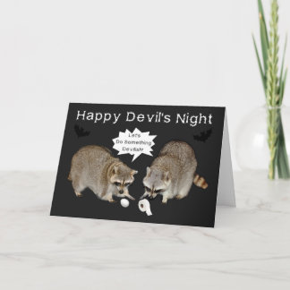 Cartão Devil's Night Greeting Card