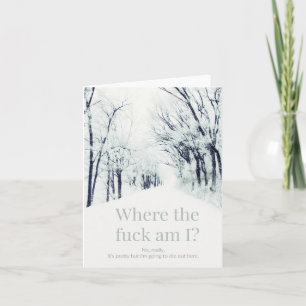 Cartão Devo estar perdido.