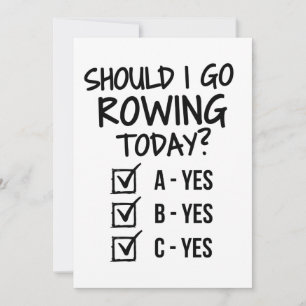 Cartão Devo jogar remando hoje?