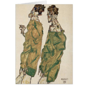 Cartão Devoção por Egon Schiele