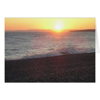 Cartão Devon Sunset, Budleigh Salterton