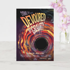 Cartão Devorado Pela Gravidade Buraco de Halloween Horror