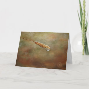 Cartão Dew Drop Greeting Card do artista Alison Galvan