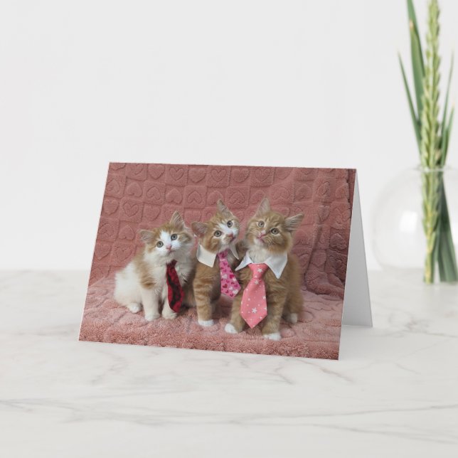 Cartão Dewey, Louie e Huey estão todos vestidos (Frente)