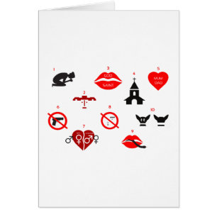 Cartão dez mandamentos modernos