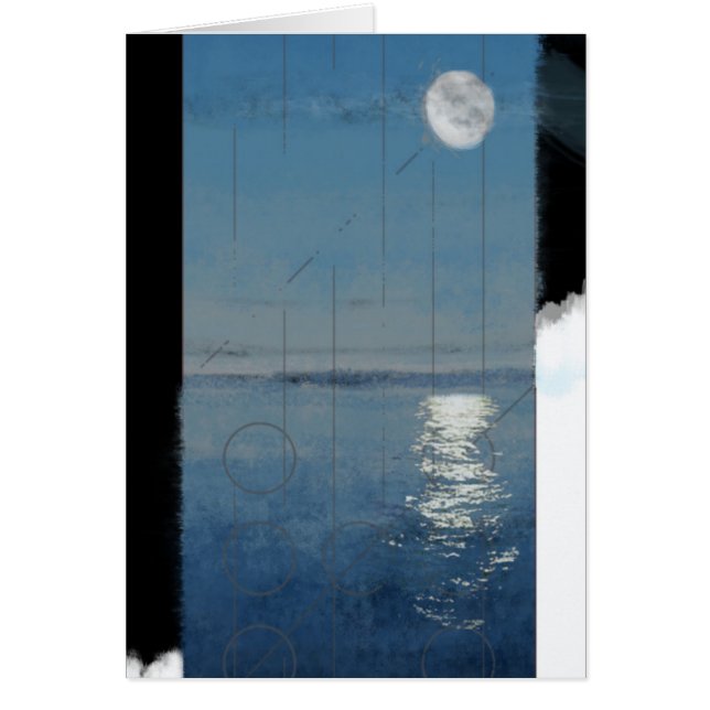 Cartão Dia 2 da génese: Pintura digital das águas 2014 (Frente)