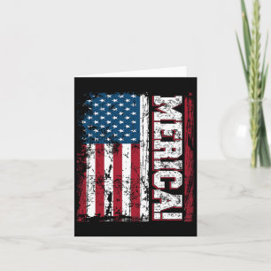 Cartão Dia 4 de julho Dia da Independência Bandeira Ameri